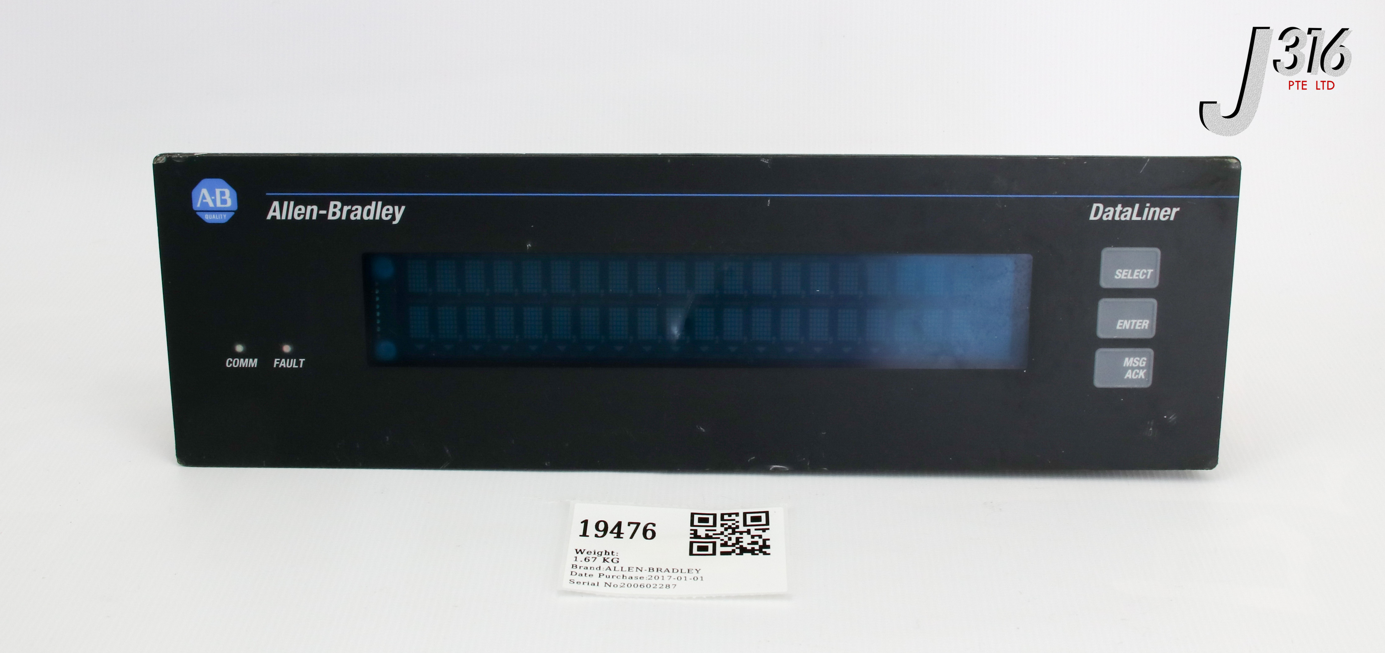 floow様 オーダー 19476 ALLEN-BRADLEY DATALINER MESSAGE DISPLAY PANEL 2706-LV2R